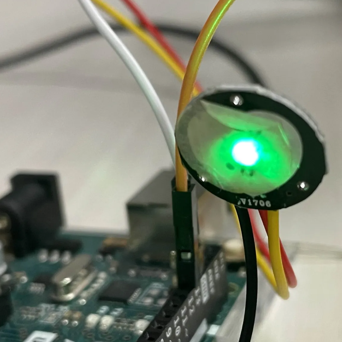 A sticker placed over the heartbeat sensor to protect the skin and sensor from direct contact.